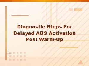 Diagnosing Delayed Abs Activation After Warm-Up